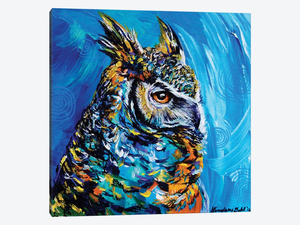 Eagle Owl by Lindsey Dahl 1-piece Canvas Art