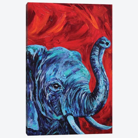 Elephant Canvas Print #DAL25} by Lindsey Dahl Art Print