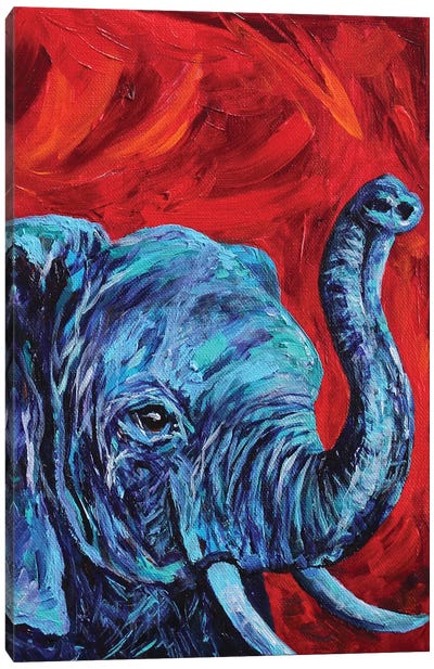 Elephant Canvas Art Print - Emotive Animals