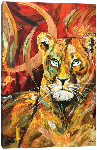Emerald Princess Canvas Art Print - Tiger Art