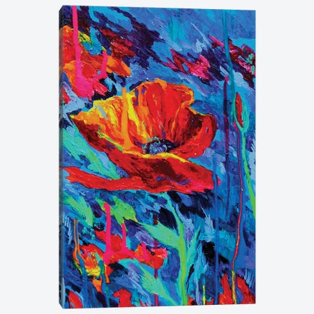 Abstract Poppies Canvas Print #DAL2} by Lindsey Dahl Canvas Print