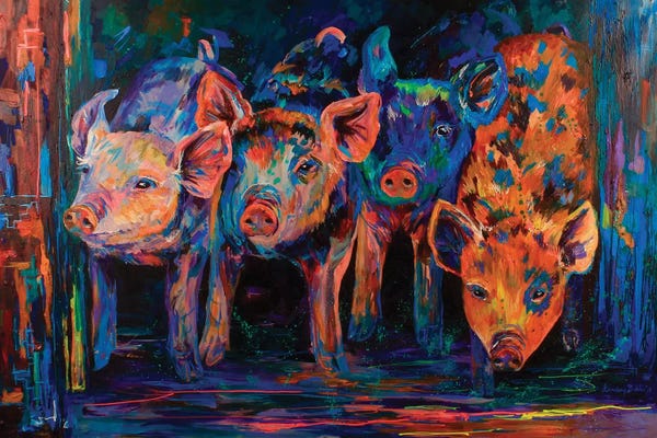 Pigs: Four Little Pigs by Lindsey Dahl
