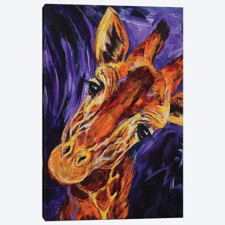 Giraffe Canvas Print #DAL35} by Lindsey Dahl Canvas Artwork