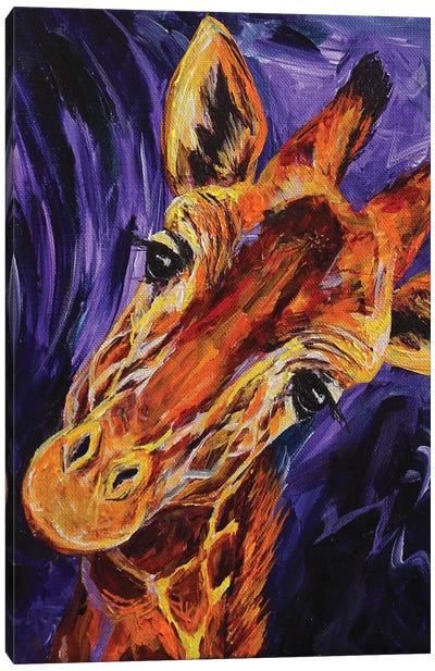 Giraffe Canvas Art Print - Lindsey Dahl