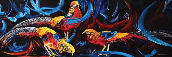 Lindsey Dahl: Golden Pheasants by Lindsey Dahl