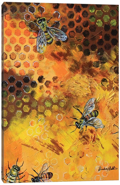 Hive Life Canvas Art Print - Mellow Yellow