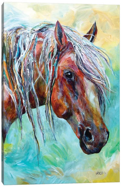 I See You Canvas Art Print - Horse Art