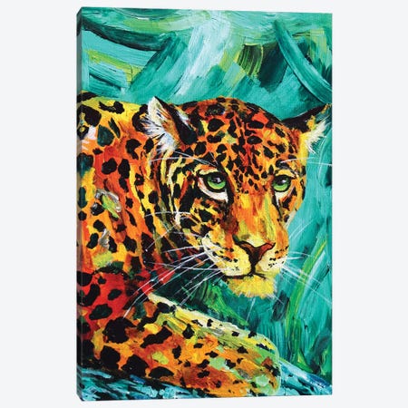 Jaguar Canvas Print #DAL51} by Lindsey Dahl Art Print