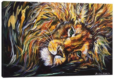 Just Lion Around Canvas Art Print - Lindsey Dahl