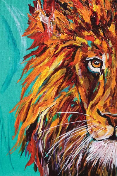 Lion I by Lindsey Dahl framed canvas print
