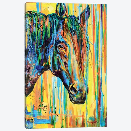 Mare Stare Canvas Print #DAL62} by Lindsey Dahl Canvas Artwork