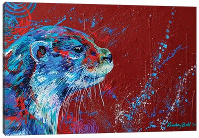 Olly  Canvas Art Print - Otter Art