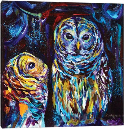 Owl You Need Is Love Canvas Art Print - Penguin Art