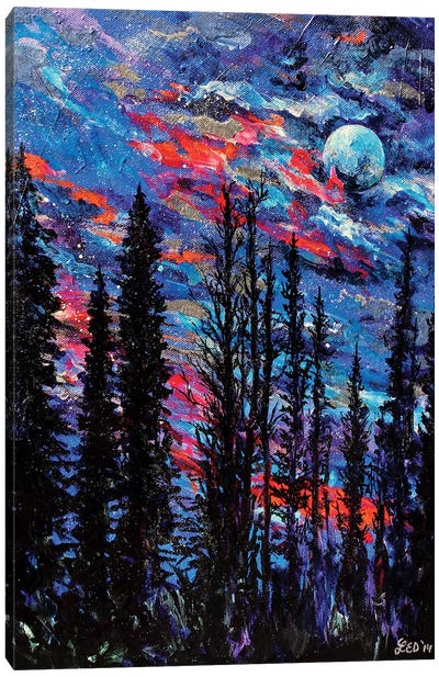 Pure Michigan Canvas Art Print - Evergreen Tree Art