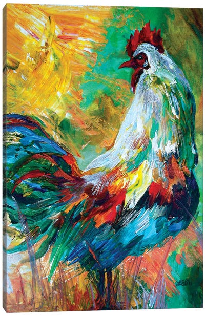Roos Canvas Art Print - Chicken & Rooster Art