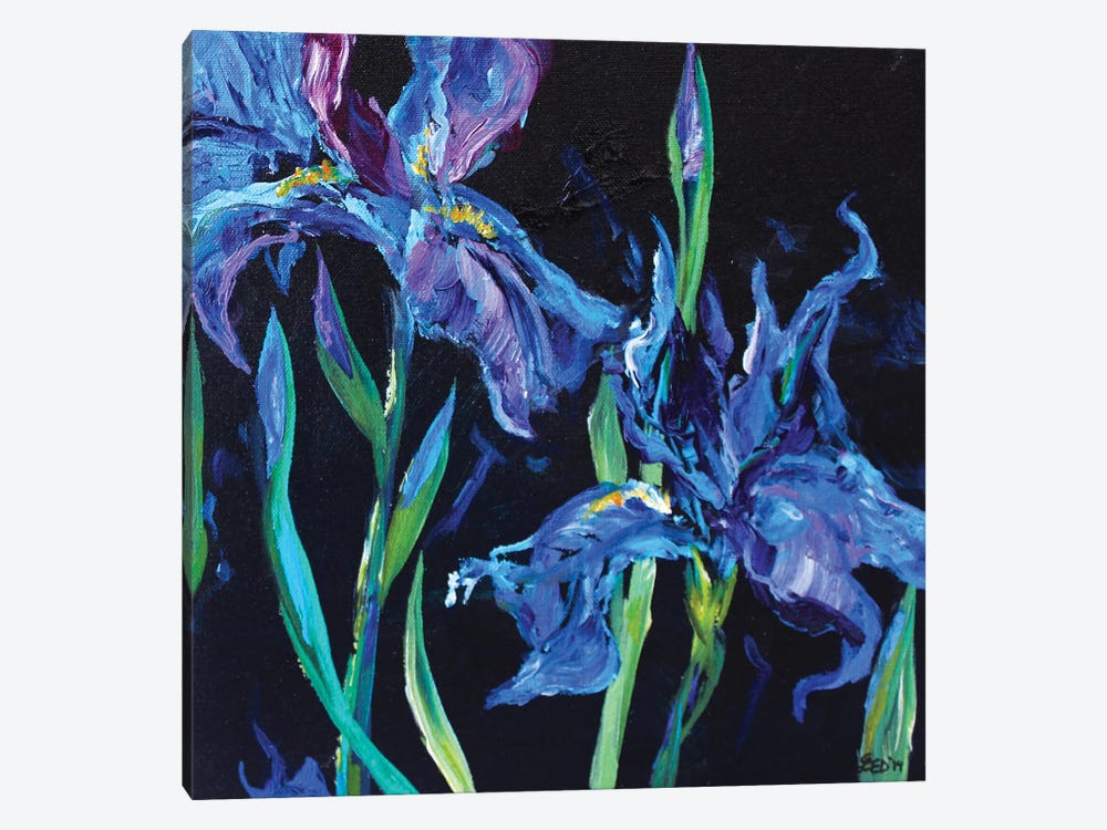Blue Iris by Lindsey Dahl 1-piece Canvas Artwork