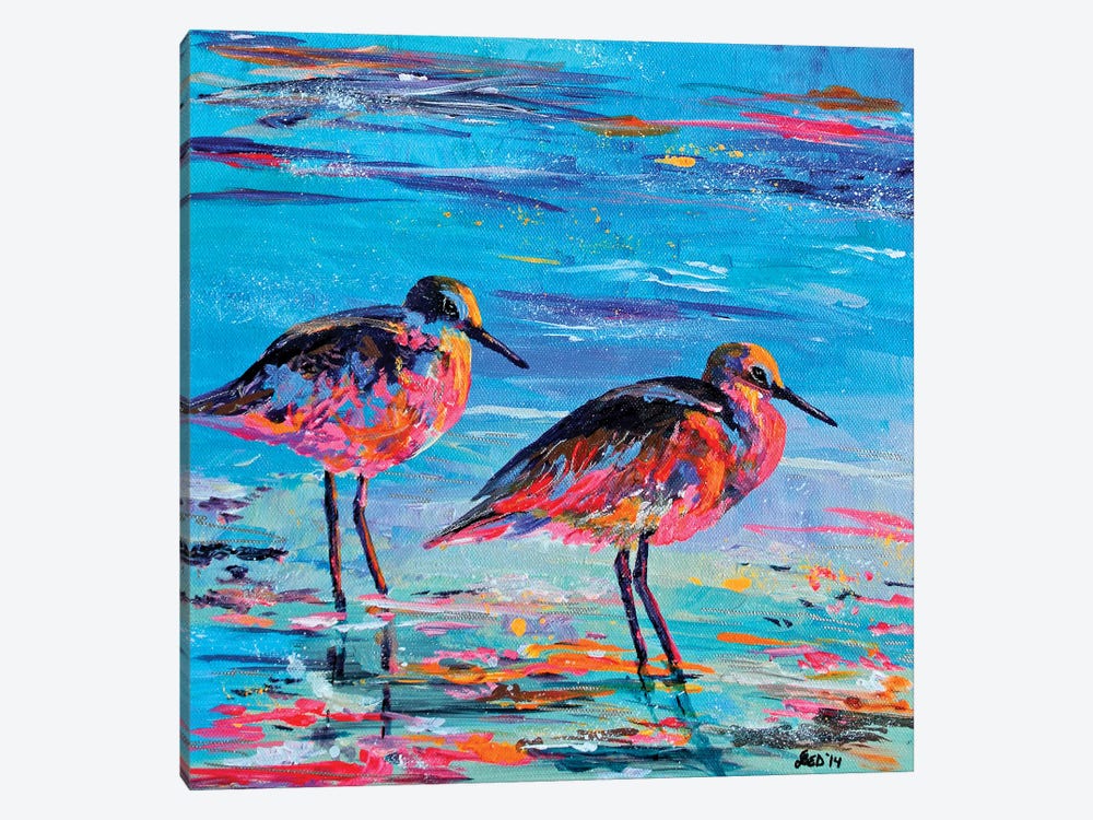 Shore Birds by Lindsey Dahl 1-piece Canvas Art Print