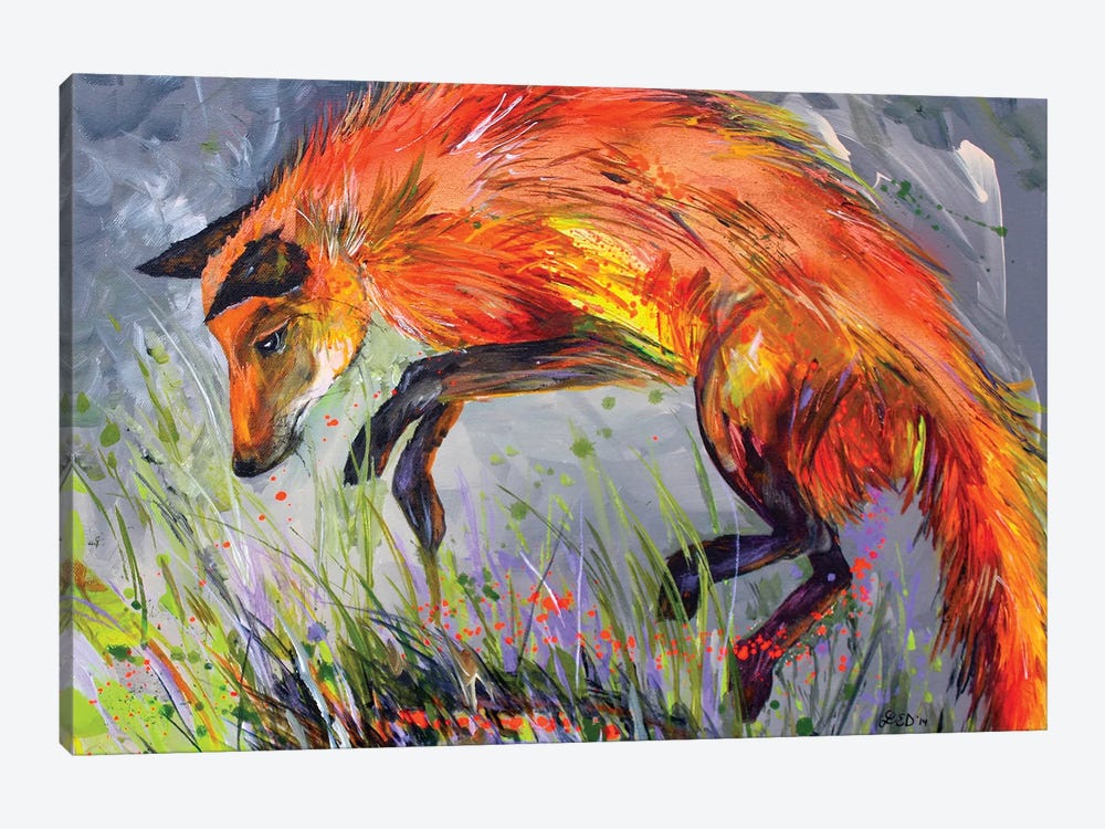 Spring Fox by Lindsey Dahl 1-piece Canvas Artwork