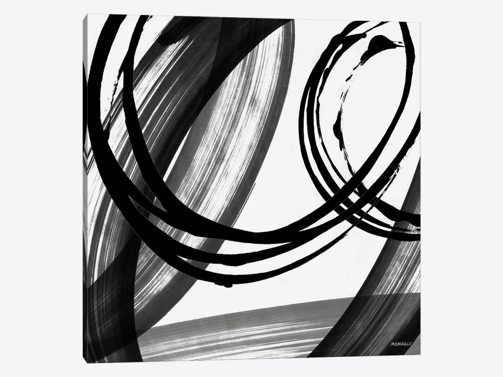 Black and White Pop I by Dan Meneely 1-piece Canvas Art Print