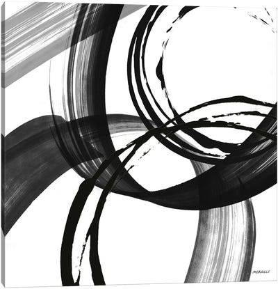 Black and White Pop II Canvas Art Print - Black & White Abstract Art