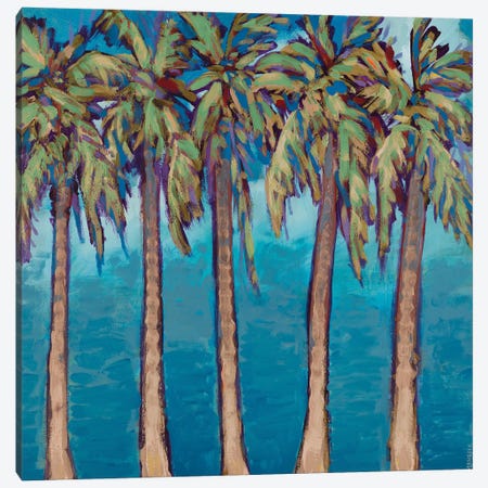 Neutral Palm Trees Canvas Print #DAM122} by Dan Meneely Canvas Art Print