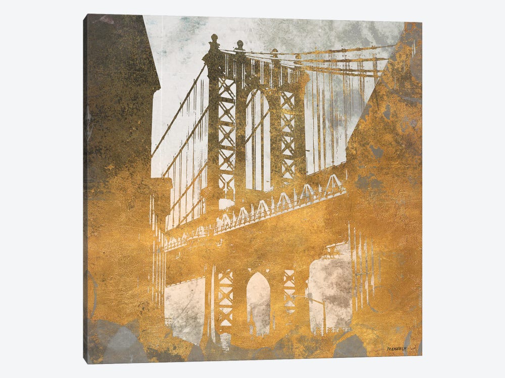 NY Gold Bridge At Dusk II by Dan Meneely 1-piece Art Print