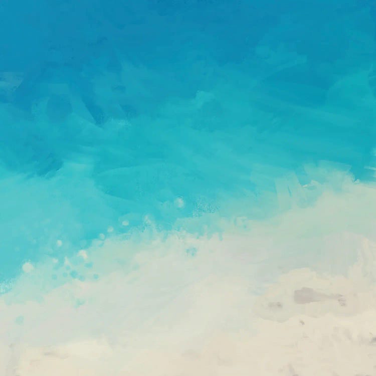 Ocean Blue Sea II by Dan Meneely canvas print