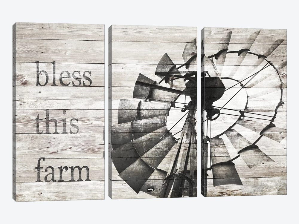 Bless This Farm by Dan Meneely 3-piece Canvas Print