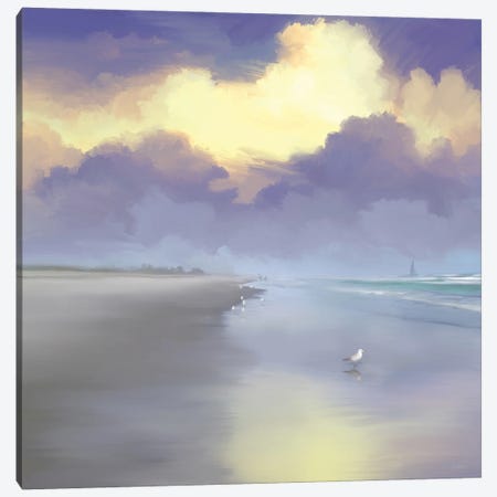 Peaceful Day On The Beach I Canvas Print #DAM134} by Dan Meneely Canvas Art Print