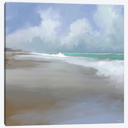 Peaceful Day On The Beach II Canvas Print #DAM135} by Dan Meneely Canvas Print