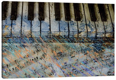 Piano Keys Canvas Art Print - Piano Art