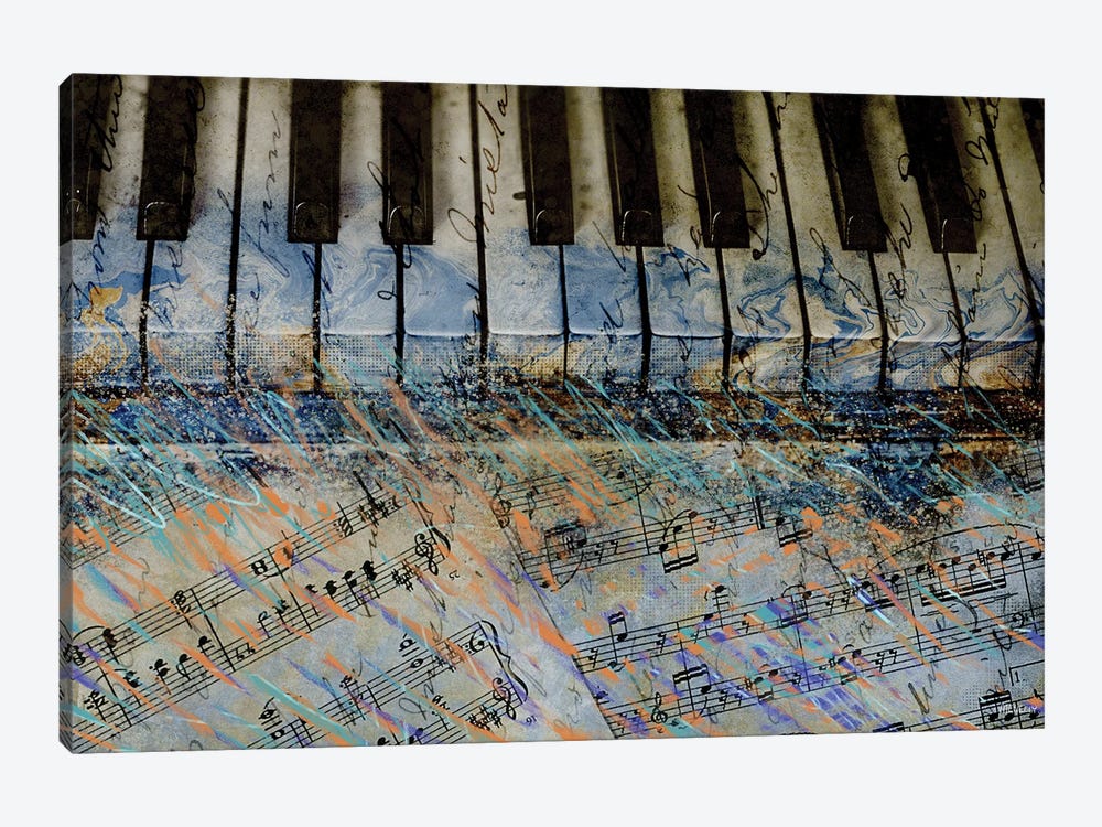 Piano Keys by Dan Meneely 1-piece Canvas Artwork