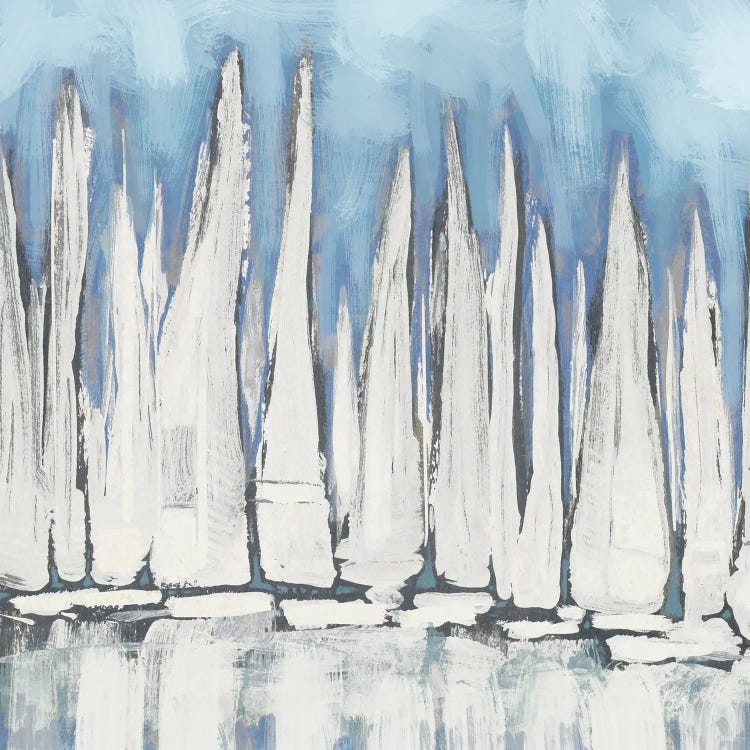 White Sailboat Crowd I