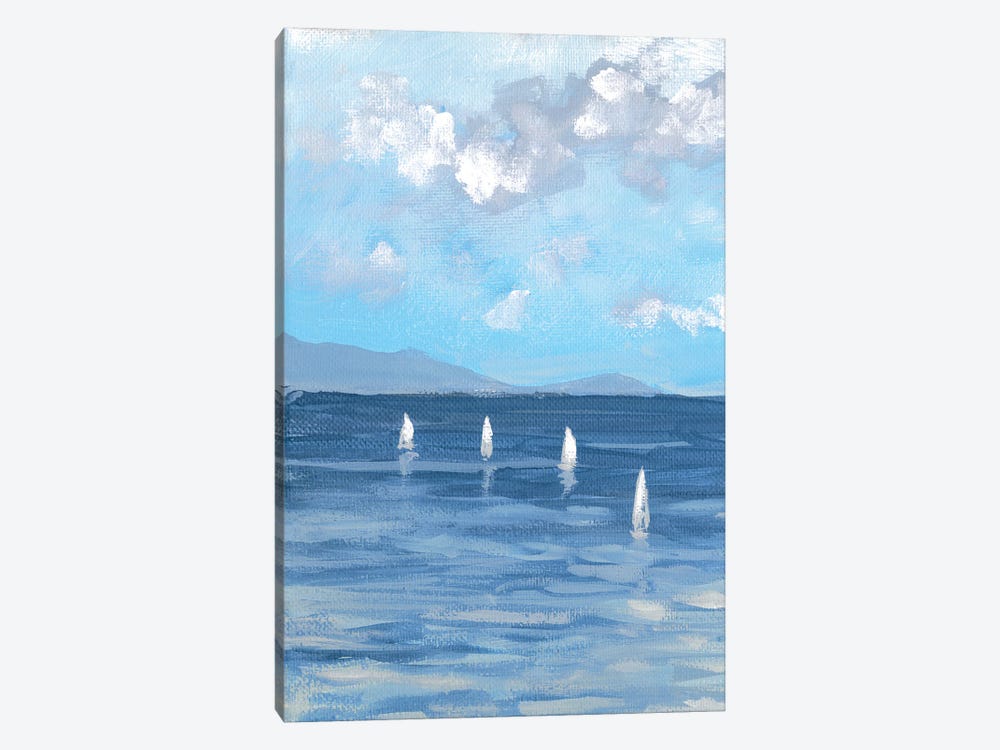 Boats And Waves I by Dan Meneely 1-piece Canvas Wall Art