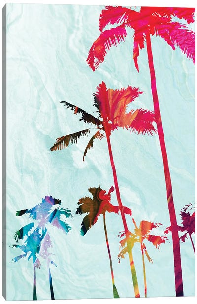 Colorful Palms Canvas Art Print
