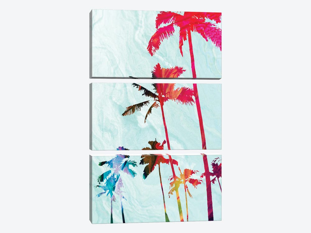 Colorful Palms by Dan Meneely 3-piece Art Print
