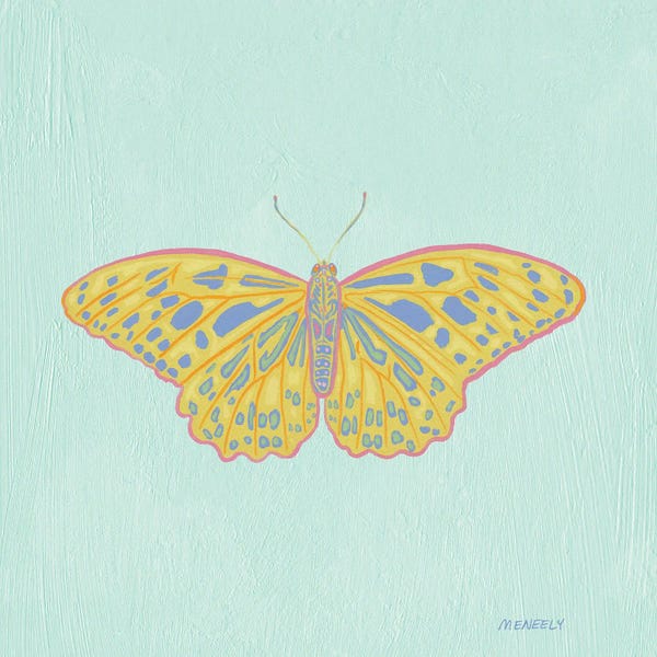 Butterfly On Teal