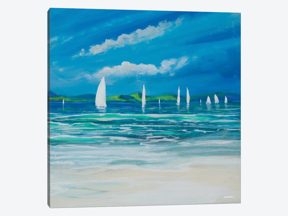 Sail Away Beach II by Dan Meneely 1-piece Canvas Art Print