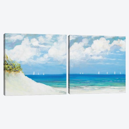 Seaside Diptych Canvas Print Set #DAM2HSET004} by Dan Meneely Canvas Print