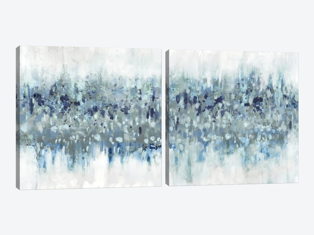 Blue Crossing Diptych by Dan Meneely 2-piece Canvas Wall Art