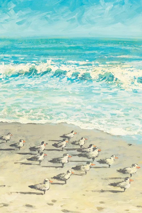 Sandpiper Beach Party by Dan Meneely wall art