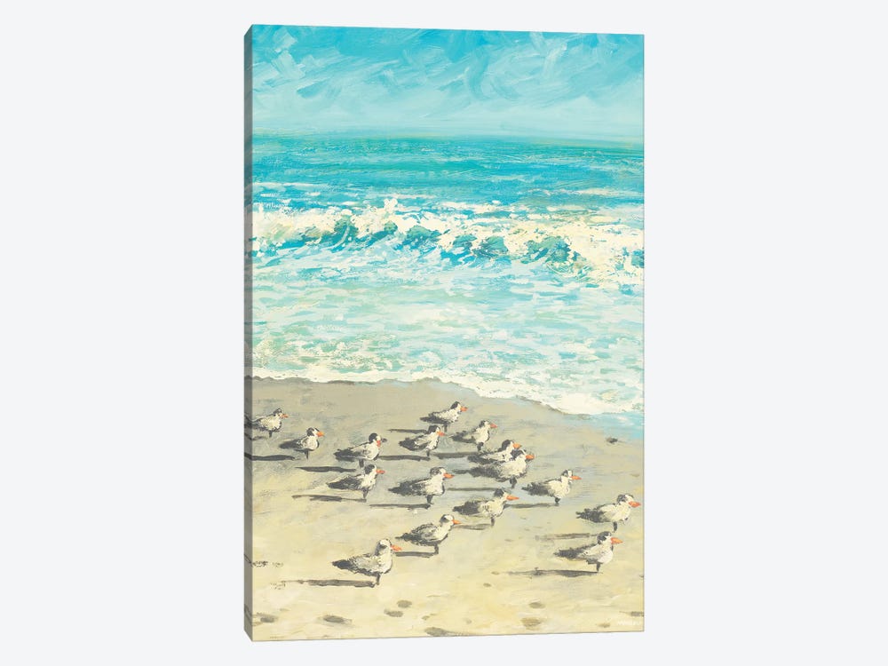 Sandpiper Beach Party by Dan Meneely 1-piece Canvas Print