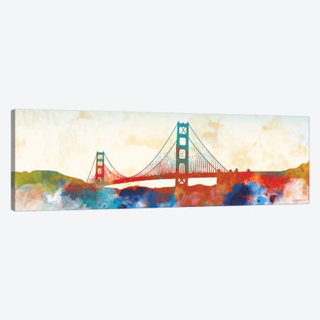 Golden Gate Canvas Print #DAM50} by Dan Meneely Canvas Artwork