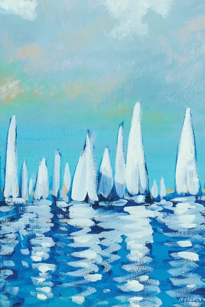 Blue Sky & Sea: Sailing II by Dan Meneely