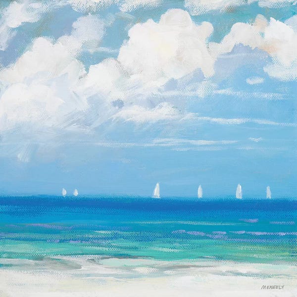 Sailboats: Seaside II by Dan Meneely