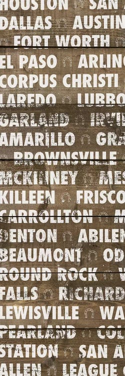 Texas Wood Type by Dan Meneely wall art