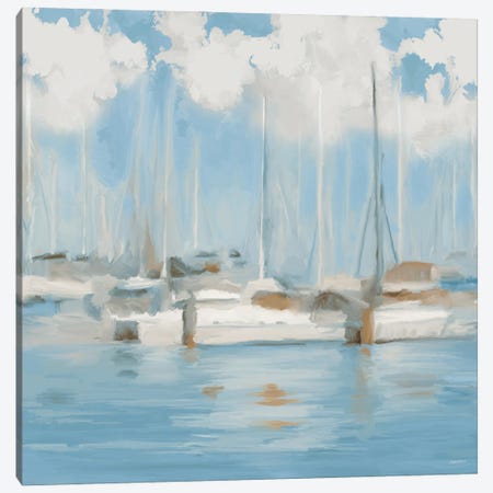 Golf Harbor Boats I Canvas Print #DAM69} by Dan Meneely Art Print