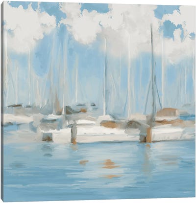 Golf Harbor Boats I Canvas Art Print