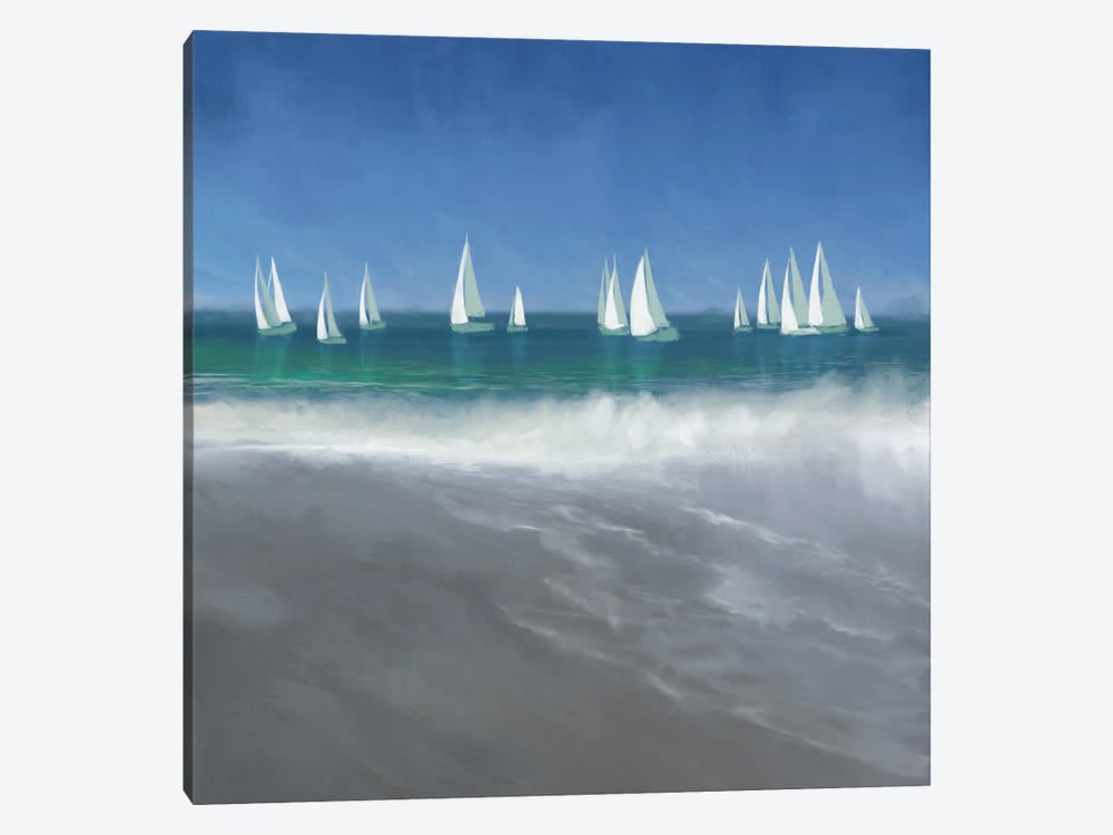 Harbor Sailing by Dan Meneely 1-piece Canvas Artwork