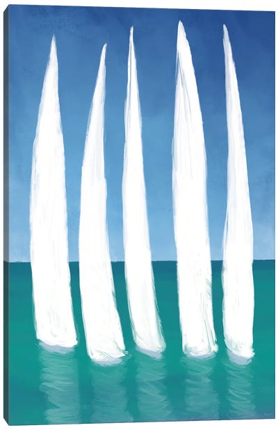 Tall Sailing Boats Canvas Art Print